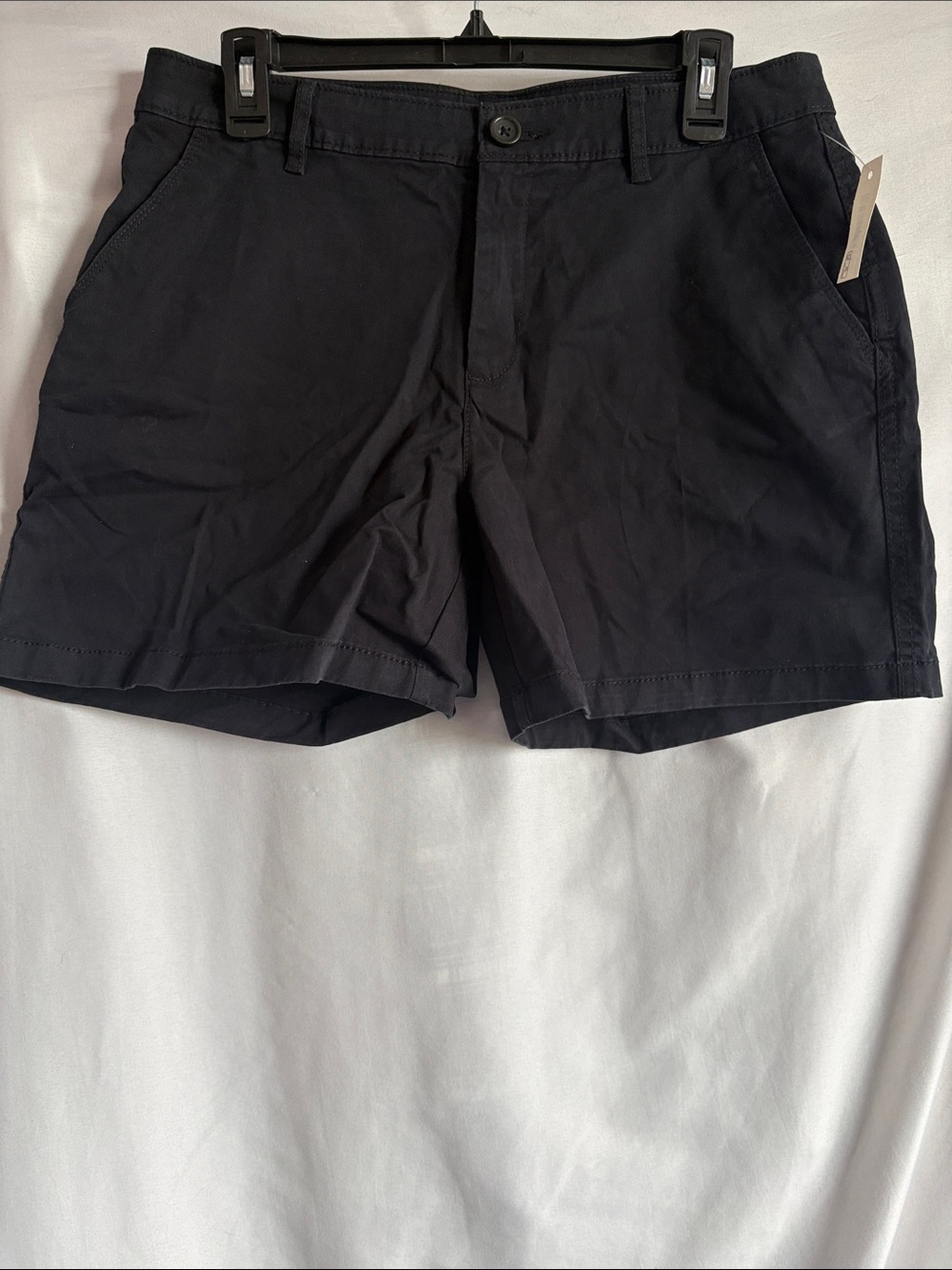 Amazon Essentials Women's Black Chino Cargo Shorts